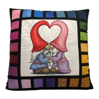 A Love Like Gnome Other Embroidered Pillow