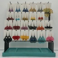 Embroidered Earrings