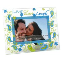 Top Shelf Live Laugh Love Glass Picture Frame