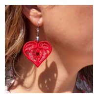 Red Heart Earrings