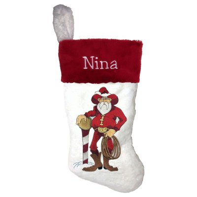 Cowboy Santa Personalized Christmas Stocking