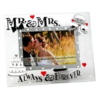 Top Shelf Always and Forever Wedding Glass Picture Frame