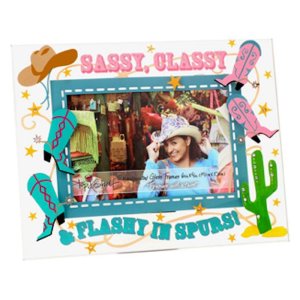 Top Shelf Sassy Classy and Flashy Glass Picture Frame