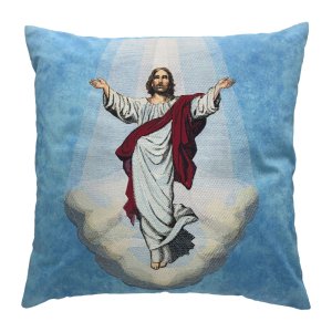 The Ascension Embroidered Throw Pillow