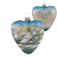 G DeBrekht Harbor Light Glass Ornament