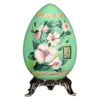 Ne'Qwa Art Dogwood Decorative Egg