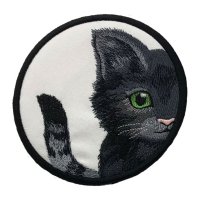 Here Kitty, Kitty Black Kitten White Coaster