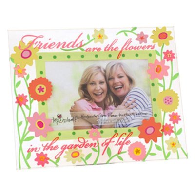 Top Shelf Friends are Like Flowers Glass Picture Frame