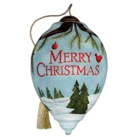 Ne'Qwa Art Merry Christmas Snow Family Ornament