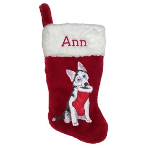 Husky Personalized Christmas Stocking