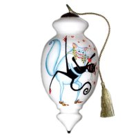 Ne'Qwa Art Dancing Cats Ornament