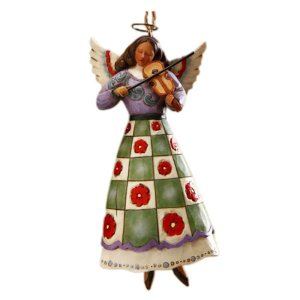 Jim Shore Angel Playing Violin Ornament