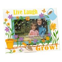 Top Shelf Live Laugh Grow Glass Picture Frame