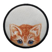 Here Kitty, Kitty Tabby Kitten White Coaster