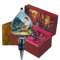 Ne'Qwa Art Vineyard Rooster Bottle Stopper