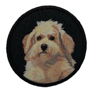 Bichon Frise Puppy Black Coaster