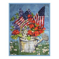 Summer Glory Embroidered Wall Hanging
