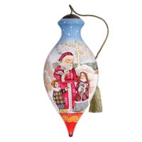 Ne'Qwa Art Santa and Children Ornament