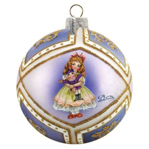 G DeBrekht Nutcracker Clara Glass Ornament