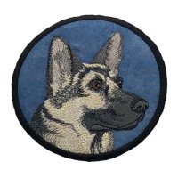 German Shepherd Blue Coaster