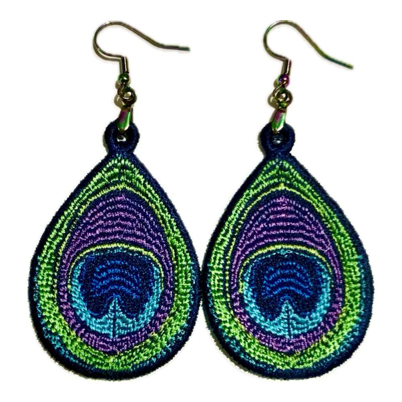 Peacock Feather Earrings