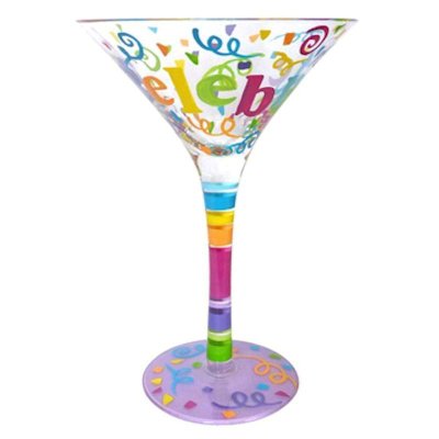 Top Shelf Celebrate Martini Glass