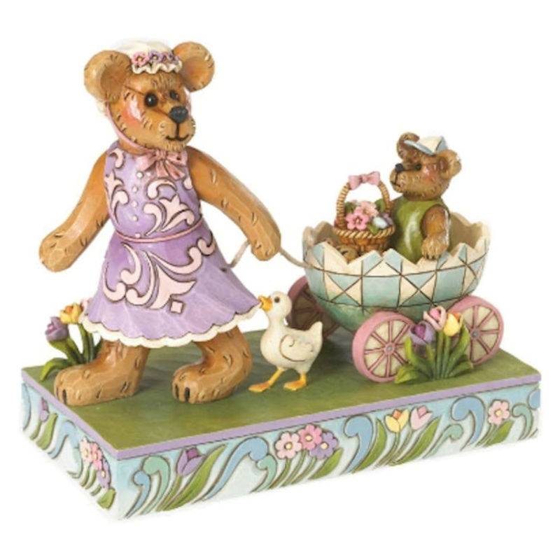 Boyds Mamma Bearsdale with Petey Easter Figurine - Click Image to Close