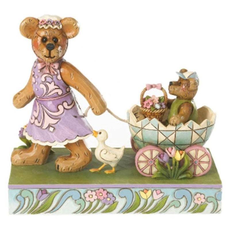 Boyds Mamma Bearsdale with Petey Easter Figurine - Click Image to Close