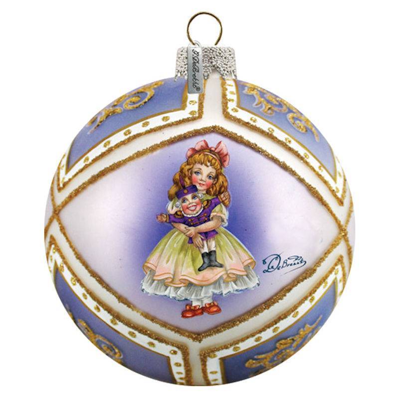 G DeBrekht Nutcracker Clara Glass Ornament - Click Image to Close