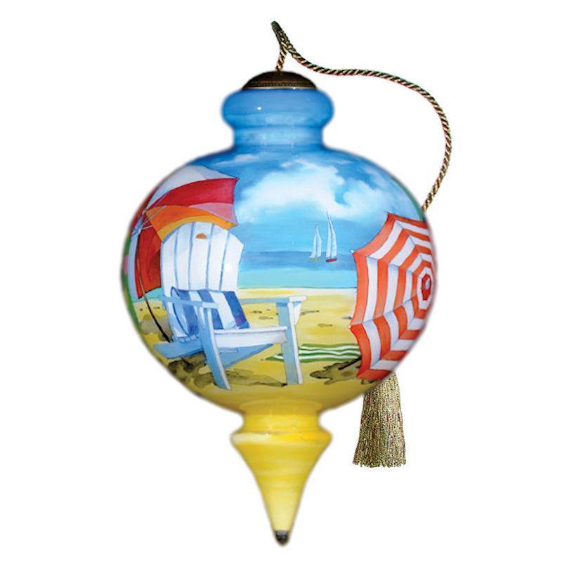 Ne'Qwa Art Beach Umbrellas Ornament - Click Image to Close