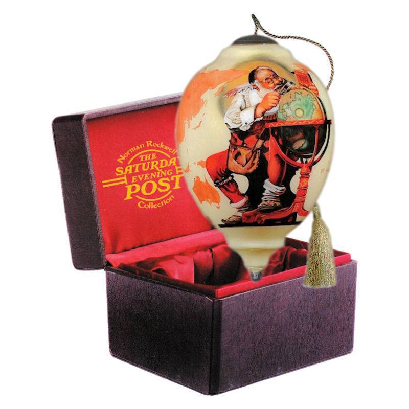 Ne'Qwa Art Checking It Twice Ornament - Click Image to Close