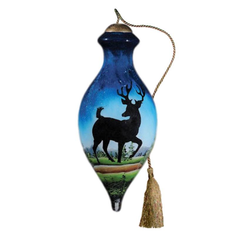 Ne'Qwa Art Deer Run Ornament - Click Image to Close