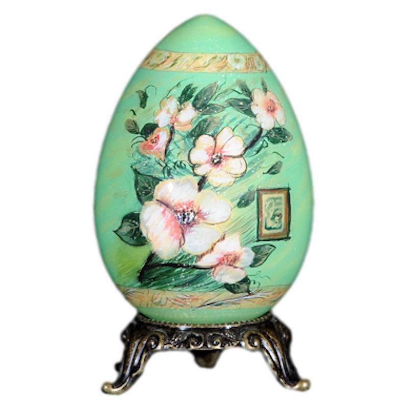 Ne'Qwa Art Dogwood Decorative Egg - Click Image to Close