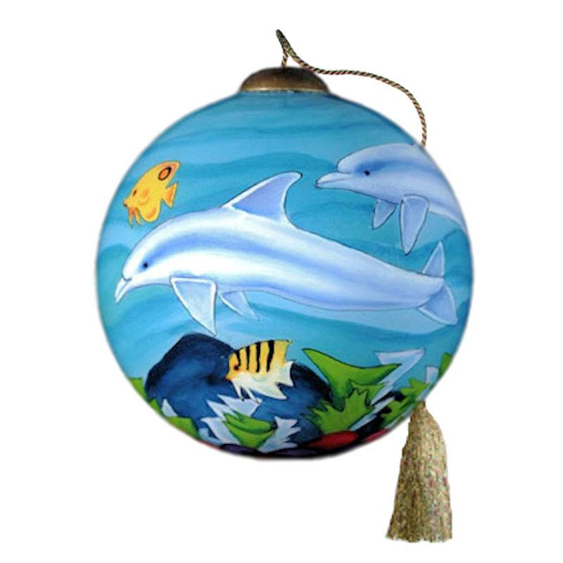 Ne'Qwa Art Dolphins Ornament - Click Image to Close