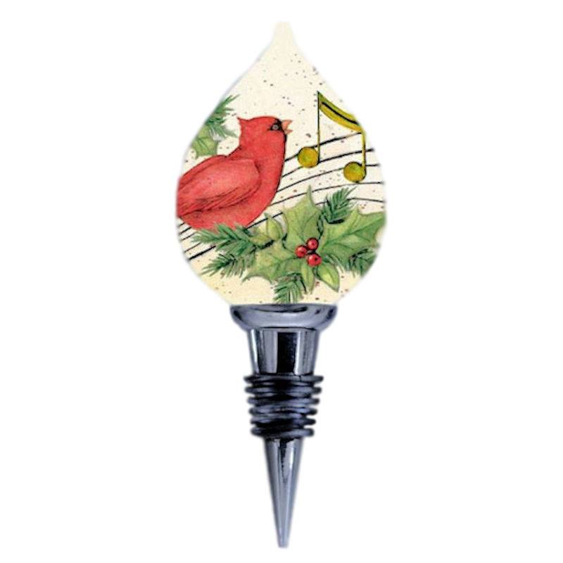 Ne'Qwa Art Holiday Music Bottle Stopper