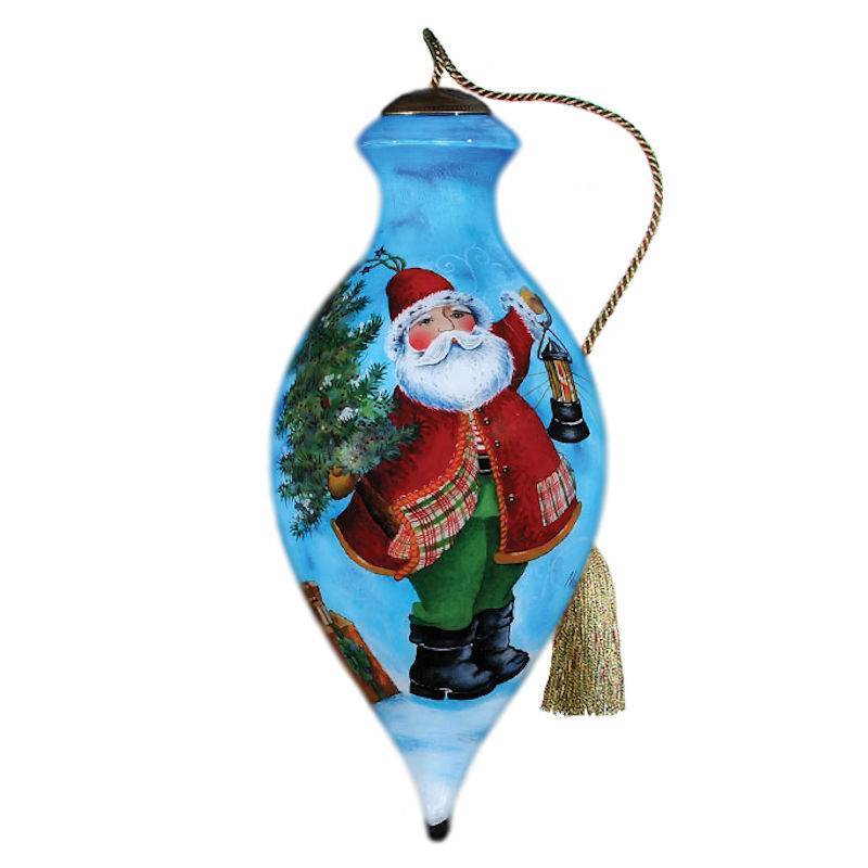 Ne'Qwa Art Holly Jolly Santa Ornament - Click Image to Close