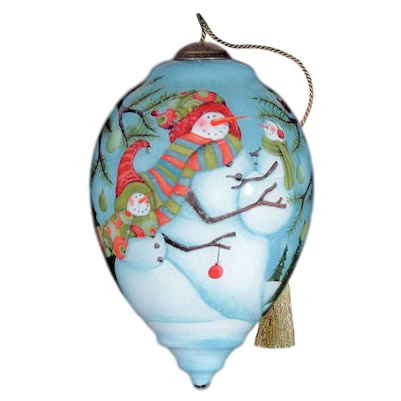 Ne'Qwa Art Merry Christmas Snow Family Ornament - Click Image to Close