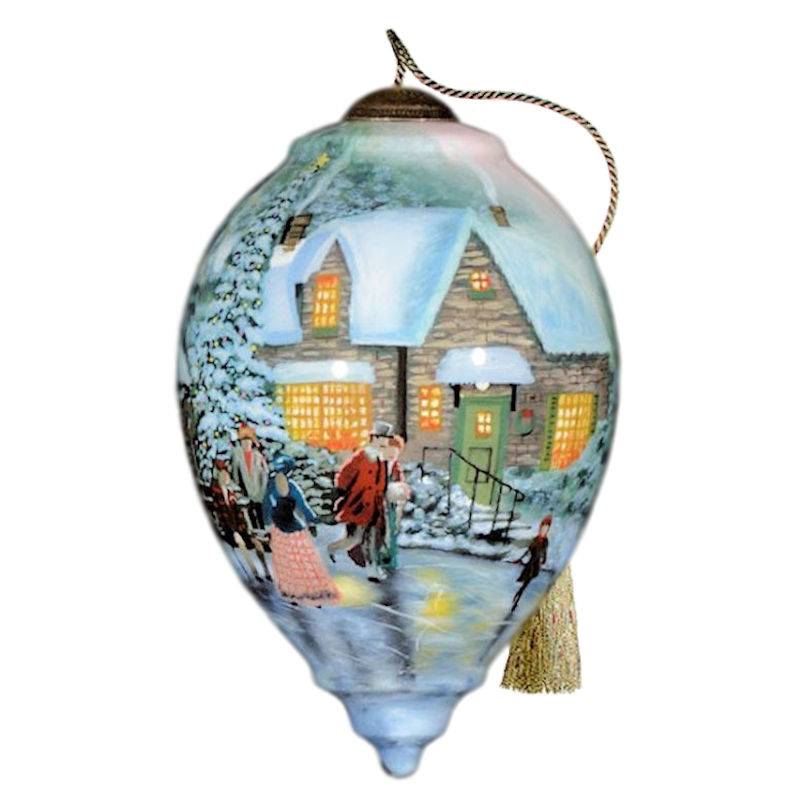 Ne'Qwa Art Skater's Pond Ornament - Click Image to Close