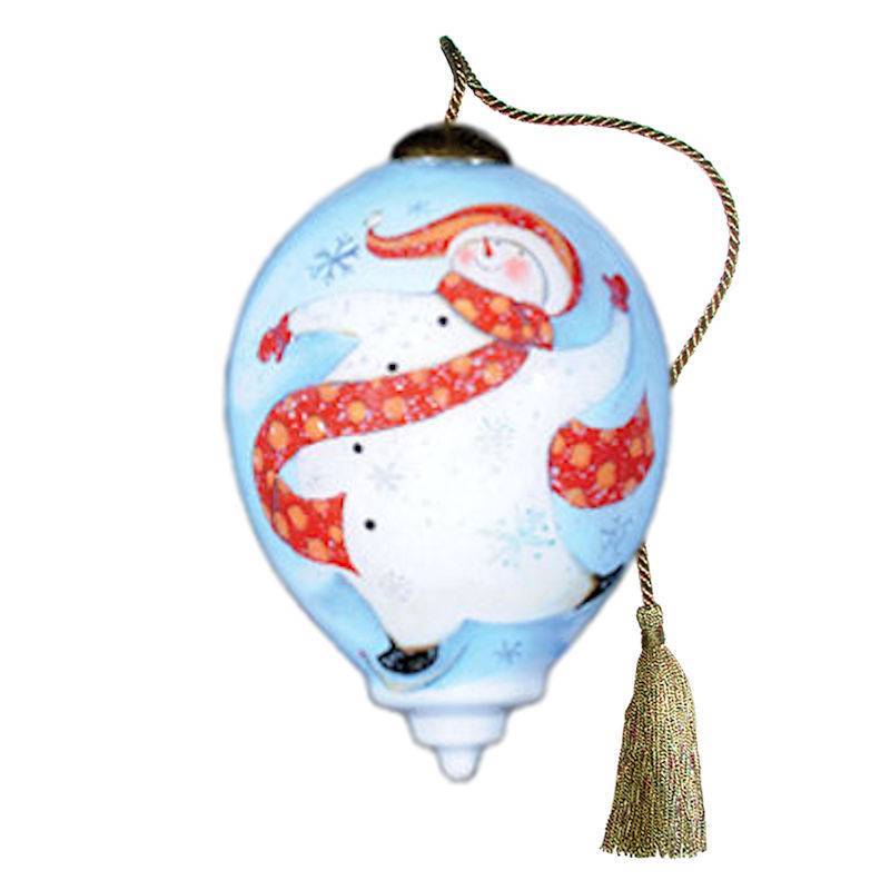 Ne'Qwa Art Skating Snowman Ornament