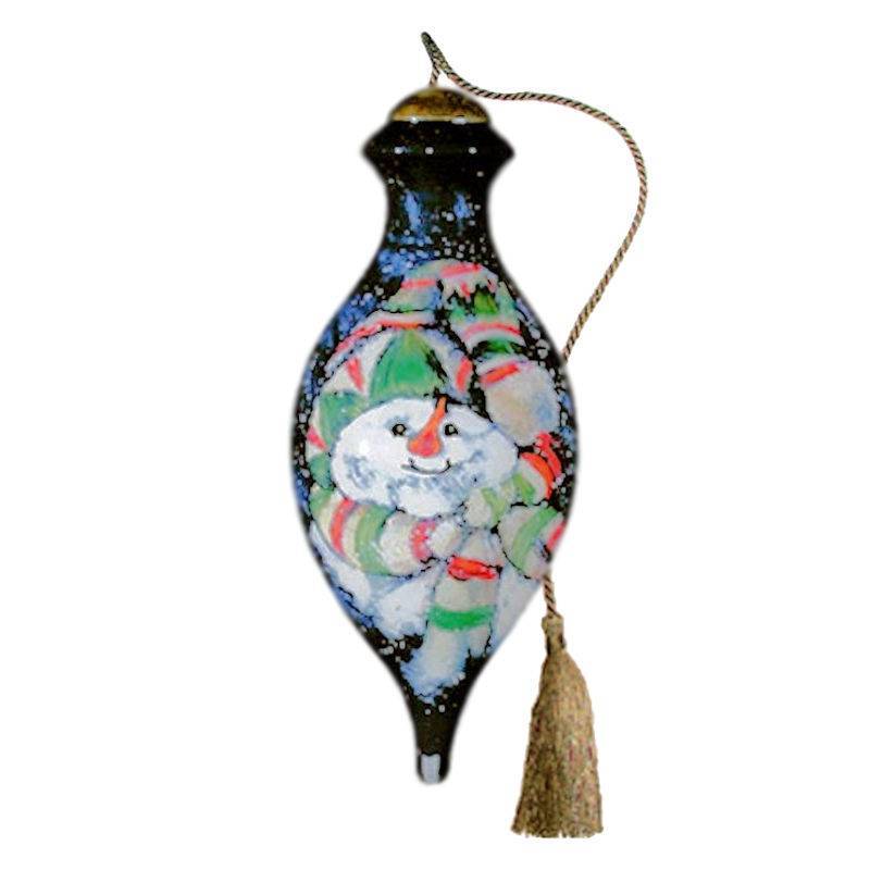 Ne'Qwa Art Snowman Portrait Ornament - Click Image to Close