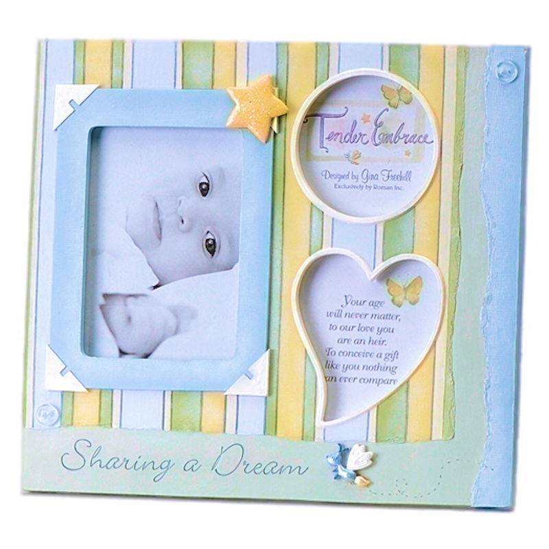 Tender Embrace Baby Boy Picture Frame - Click Image to Close