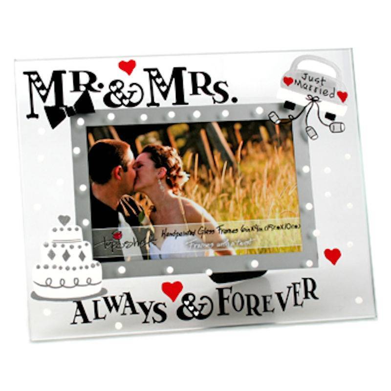 Top Shelf Always and Forever Wedding Glass Picture Frame - Click Image to Close