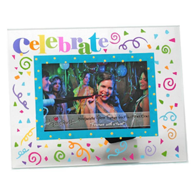 Top Shelf Celebrate Glass Picture Frame - Click Image to Close