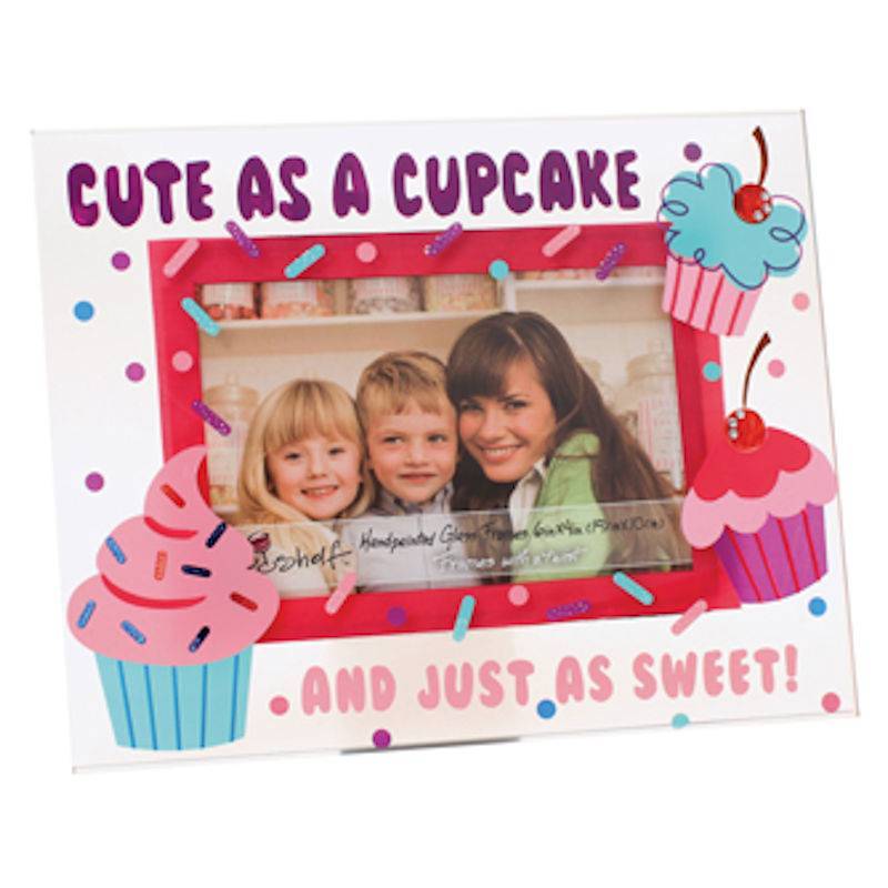 Top Shelf Cute as a Cupcake Glass Picture Frame - Click Image to Close