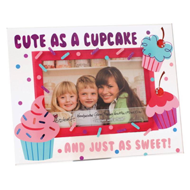 Top Shelf Cute as a Cupcake Glass Picture Frame