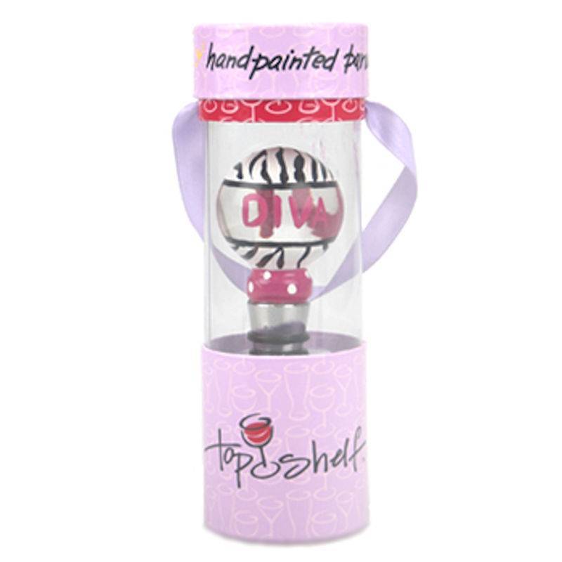 Top Shelf Diva Bottle Stopper - Click Image to Close