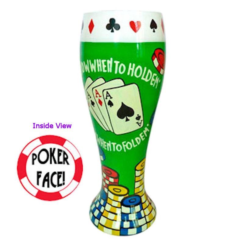 Top Shelf Know When to Holdem Pint Glass - Click Image to Close