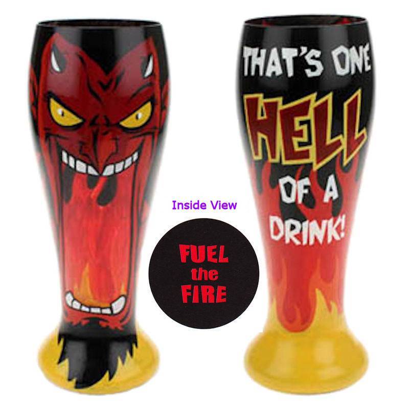Top Shelf That's One Hell of a Drink Pint Glass - Click Image to Close