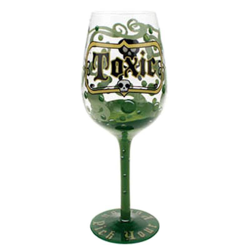 Top Shelf Toxic Wine Glass - Click Image to Close