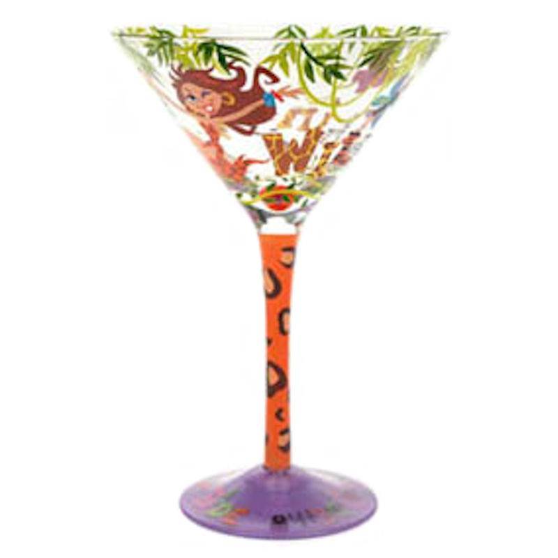 Top Shelf Wild Thing Martini Glass - Click Image to Close